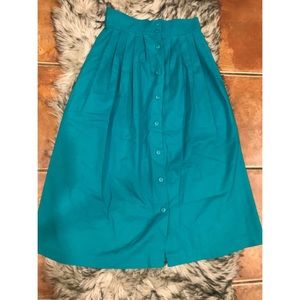 Vintage turquoise skirt